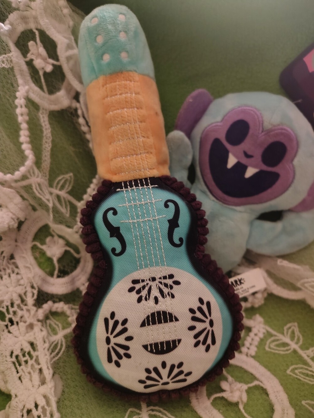 BARK BarkBox Plush Dog Toy Lot Trio Gigi Fiji Mermaid Turkey Tim & Drooly Guitar - Picture 7 of 16